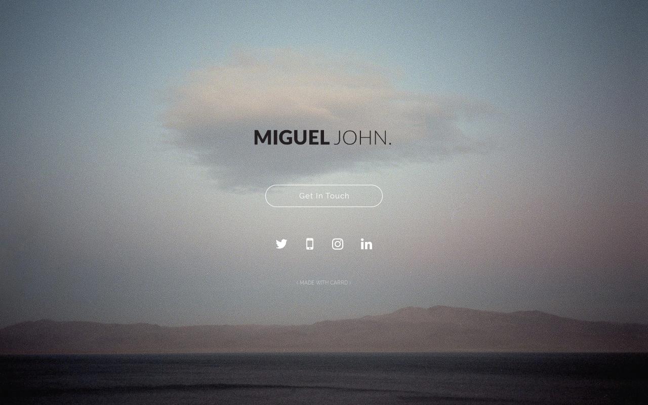Carrd profile picture for @miguel